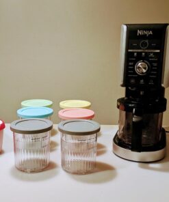 SUMO Ice Cream Containers with Lids for Homemade Ice Cream - Set of 2 Tubs - 1.5 Quart or 3 Pints per Container, Reusable Ice Cream Containers for Freezer Storage, Red 36 71OewU9FiwL