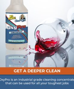 Chem-Girl OxyPro Concentrated Multi-Purpose Surface Cleaner to the Rescue - Chlorine-Free, Oxygen-Powered Stain & Odor Remover, 5 Percent Hydrogen Peroxide (H2O2), 1 Quart Quart (Pack of 1) 13 71OfmcF wEL