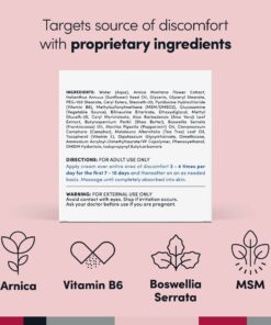 Penetrex Joint & Muscle Therapy – Soothing Relief for Back, Neck, Hands, Feet & Nerves – Maximum Strength Premium Whole Body Recovery Rub with Arnica, Vitamin B6 MSM & Boswellia – Non-Greasy 4oz Cream 4 Ounce (Pack of 1) 26 71OfvJ5WGML