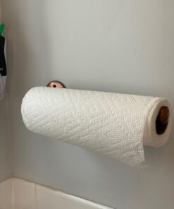 iDesign Orbinni Wall Mounted Metal Paper Towel Holder, Roll Organizer for Kitchen, Bathroom, Craft Room, Set of 1, Bronze 37 71Og5xlINuL