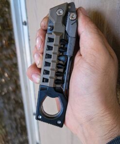 Real Avid Pistol Tool for Gun Maintenance | 19 in 1 Pistol Multitool & Handgun Utility Tool for Striker Fired & 1911 Platforms, Includes 1911 Bushing Wrench, Tanto Knife & Laser Sights Adjusters 48 71Og9HBtQAL 2