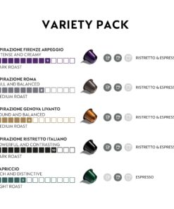 Nespresso Capsules OriginalLine,Ispirazione Variety Pack, Medium & Dark Roast Espresso Coffee, 50 Count Espresso Coffee Pods, Brews 1.35oz Ispirazione Variety Pack 10 Count (Pack of 5) 21 71OgIx2IIzL