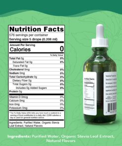 Alternative view of SweetLeaf Sweet Drops Liquid Stevia Sweetener, Stevia Clear, 4 oz 4 Fl Oz (Pack of 1)