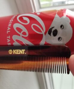 Kent A FOT Handmade All Fine Tooth Saw Cut Beard Comb - Pocket and Travel Comb - Styling Comb or Wet Comb for Fine or Thinning Hair, Beard Care, and Hair Care for the Essential Kent Beard Kit 1 Pack Tortoiseshell 40 71Oh6OS5EjL