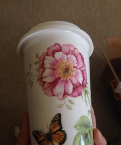 Lenox 837583 Butterfly Meadow Thermal Travel Mug, Multicolor, 1 Count (Pack of 1) 43 71Oh6xq11GL