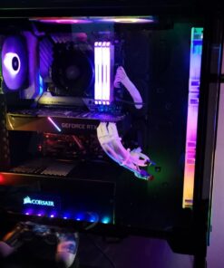 Corsair CORSAIR Crystal 570X RGB Mid-Tower Case, 3 RGB Fans, Tempered Glass - Mirror Black (CC-9011126-WW) 84 71OhLT6bKFL