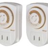 Woods 50006 50006WD Indoor 24-Hour Mechanical Outlet Timer,30 Minute Intervals, Ideal for Automation Holiday Decorations and Christmas Lights, 2 Pack, 2-Pack, Multi, 2 47 71OiPtp8iWL