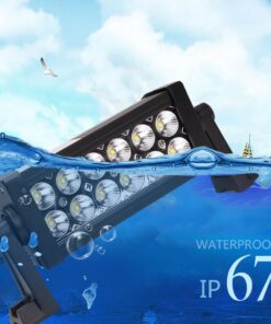 Led Light Bar, Senlips 2X 8 36W Flood Beam Offroad Light Bar Fog Light IP 67 Waterproof for Off-Road Vehicle, ATV, SUV, UTV, 4WD, Jeep, Boat- Black 18 12 71OjCPbfDrL