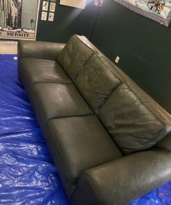 The Original Leather Recoloring Balm by Furniture Clinic - 16 Color Options - Leather Repair Kit for Furniture - Restore Couches, Car Seats, Clothing - Non-Toxic Leather Repair Cream (Pine Green) Pine Green 52 71OjoUSUGjL