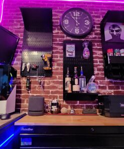 Pegboard Organizer Wall Control 4 ft. Metal Pegboard Standard Tool Storage Kit with Black Toolboard and Black Accessories 38 71OjpTSbY2L