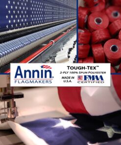 Annin Flagmakers Model 2730 American Flag Tough-Tex Polyester Flag, 5 x 8 Feet 5x8 ft. 21 71Ojt9E 5KL