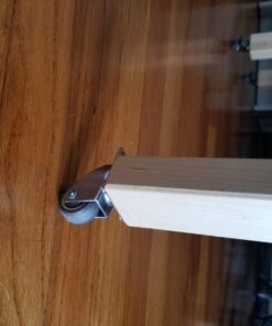 bayite 4 Pack 1" Low Profile Casters Wheels Soft Rubber Swivel Caster with 360 Degree Top Plate 100 lb Total Capacity for Set of 4 (2 with Brakes & 2 Without) 46 71Ok4DrKweL