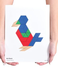 Learning Advantage Pattern Block Activity Cards - In-Home Learning Activity for Early Math & Geometry - Set of 20 - Teach Creativity, Sequencing and Patterning 20 71OkmsxYcxL 1