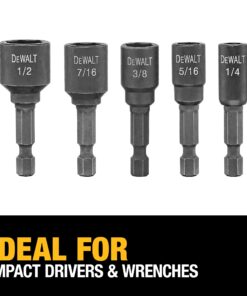 DEWALT Nut Driver Set, Impact Ready, Magnetic, 5-Piece (DW2235IR) 22 71OljHyFVRL