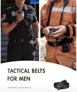 FAIRWIN Men's Tactical Belt, Rigger Belt, Utility Web Nylon Novelty Work Belt for Men Black S(Waist 30''-36''Width 1.5'') 22 71OnpW1CwoL