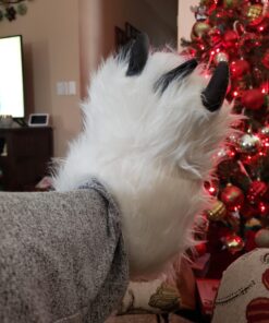 Cute Fuzzy Animal Paw Slippers Fluffy Animal Claw Slippers Soft Funny Monster House Shoes for Adults Women for Halloween Christmas Birthday Kids Winter Warm Bedroom Home Indoor Outdoor for Women 8.5 Women/7 Men Snow Bear 17 71OnxY3EqiL