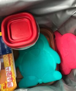 Fit & Fresh Cool Coolers Kids Lunch Box Ice Packs, Slim Ice Packs for Lunch Bags, Lunch Ice Packs Reusable-Multicolored 4 Pack (Penguin) Penguin 54 71Oo2AP5uL 1