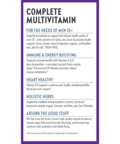 New Chapter Men's Multivitamin 50 Plus for Brain, Heart, Digestive, Prostate & Immune Support with 20+ Nutrients + Astaxanthin - Every Man's One Daily 55+, Gentle on The Stomach - 72 ct Tablet for Men 72 Count (Pack of 1) 18 71Ooi0zIJdL