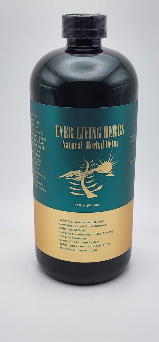 Ever Living Herbs w/Moringa & Neem Natural Herbal Detox 32 Oz.