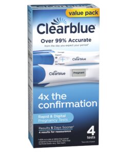 Clearblue Pregnancy Test Combo Pack, 4ct - Digital with Smart Countdown & Rapid Detection - Value Pack Combo 4 32 71Op6szehWL 1