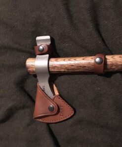 CRKT Woods Chogan Tomahawk Sheath: Full Grained Leather, Multiple Snaps, Belt Loops for Secure Carry of T-Hawk, for Use 2730 D2730 36 71Oq3Q4J3RL