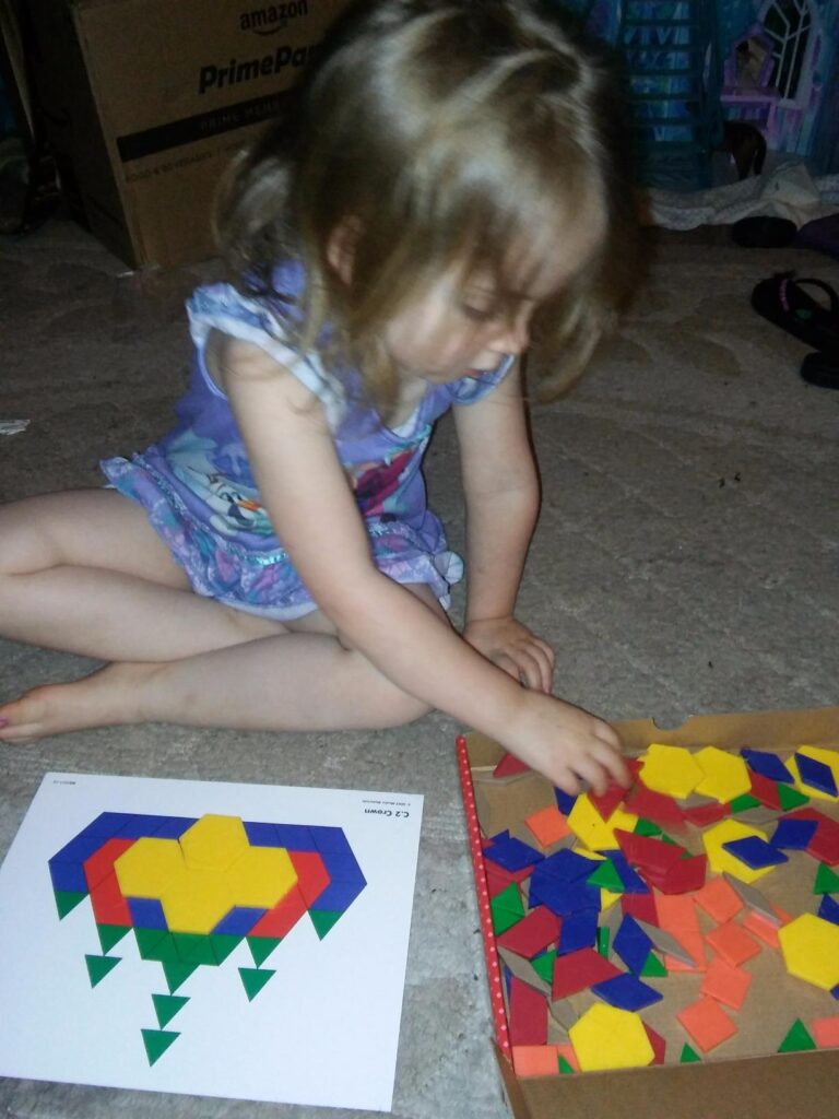 Learning Advantage Pattern Block Activity Cards - In-Home Learning ...