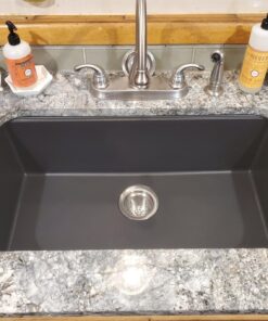 Kraus KGU-413B Undermount Single Bowl Granite Kitchen Sink, 31 Inch, Black 58 71Oq9sCeRdL