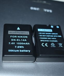 ecoEfficiency 2-Pack of EN-EL14, EN-EL14A Batteries for Nikon D3500, D3100, D3200, D3300, D3400, D5100, D5200, D5300, D5500, D5600, DF, Coolpix P7000, P7100, P7700, P7800 DSLR Cameras 11 71OqZxj4YOL