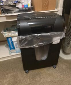 Suntiko Paper Shredder, 18-Sheet Cross Cut Level P-4, Shred Paper/Credit Card/CD, with Large Pull Out Bin,Insert Auto Jam Proof System Shredder for Home&Office 51 71OrfwgQCDL