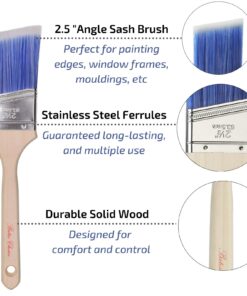 Bates Paint Roller - Paint Brush, Paint Tray, Roller Paint Brush, 11 Piece Home Painting Supplies, Foam Brush, House Painting Tray, Painting Tools, Roller and Paint Brushes, Interior Paint Brushes 9 Inch 21 71Os94NdCTL