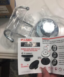 HASKO accessories - Powerful Vacuum Suction Cup Hooks Holder for Towel, Robe and Loofah - Stainless Steel Hook for Bathroom and Kitchen (Chrome) 37 71OsOv0mYVL