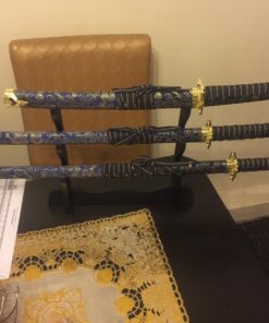 BladesUSA Jl-021Bl4 Katana Samurai Sword Set, 3-Piece with Scabbard and Display Stand, 40-Inch Overall Katana 32 71OsSJMzi3L