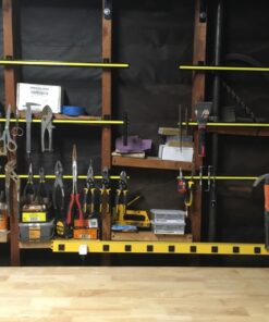 Master Magnetics 24” Heavy-Duty Magnetic Tool Holder, Easy-Install, 20-lb per inch Pull Force, Black Powder Coat with Yellow Stripe (AM1PLC) 24" 45 71Otbonz4hL