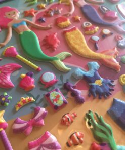 Melissa & Doug Puffy Sticker Pads Set: Fairy, Dress-Up, and Mermaid - 216 Reusable Stickers - Reusable Dress Up Doll Stickers, Restickable Puffy Stickers For Kids Ages 4+ 24 71OtkN3MTL 2