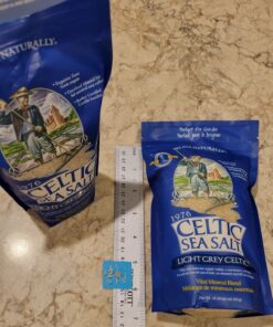 Light Grey Celtic Sea Salt Resealable Bags – Additive-Free, Delicious Sea Salt, Perfect for Cooking, Baking and More - Gluten-Free, Non-GMO Verified, Kosher and Paleo-Friendly, 16 Ounce (Pack of 2) 16 Ounce (Pack of 2) 36 71Otnv8hyPL