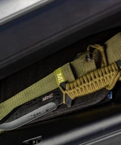 MTech USA – Fixed Blade Knife –Black Stainless Steel Blade, Green Cord Wrapped Handle, Full Tang, Includes Nylon Sheath - Hunting, Camping, Survival, Tactical, EDC – MT-528C, Small 26 71OupNWf38L