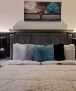 SAFAVIEH Lighting Collection Buddha Head Black Shade 25-inch Bedroom Living Room Home Office Desk Nightstand Table Lamp Set of 2 (LED Bulbs Included) 17 71OwfpZHtrL