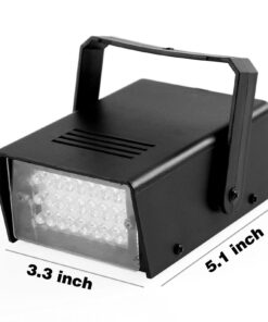 GBGS Halloween White Strobe Light Super Bright 24 LEDs, Adjustable Speed, Flash Party Lighting for Kids, Children, Christmas, Birthday, Soft Eye-Caring 8 71OxSDd5YXL