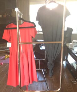 Rackaphile Collapsible Adjustable Double Rail Rolling Clothing Garment Drying Rack, Chrome Finish 7 71Oy8ja4rdL