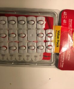 Command Small Decorating Clips, Damage Free Hanging Light Clips with Adhesive Strips, No Tools Small Wall Clips for Hanging Lights and Cables, 40 White Clips and 48 Command Strips 40 Clips 44 71Ozgh5XbFL