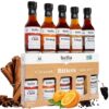 Hella Cocktail Co. 5-Pack Bitters Bar Set (8.5 Fl Oz Total) - Craft Aromatic, Orange, Ginger, Mexican Chocolate, and Smoked Chili Cocktail Bitters Variety Pack 1.7 Ounce (Pack of 5) 8 71OzkmhZkwL