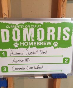 Whiteboard Set - Dry Erase Board 24 x 18" with 1 Magnetic Dry Eraser, 4 Dry Wipe Markers and 4 Magnets - Small White Hanging Message Scoreboard for Home Office School (24x18" Landscape) 24x18" Landscape 41 71Ozw20OXL