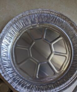 MontoPack 9” Round Aluminum Foil Pans with Clear Lids | Disposable Containers with Straight Walls for Storing, Baking, Meal Prep & Reheating | Freezer & Oven Safe, Recyclable | 40 Pack of Tins 27 71OzwUtJsL