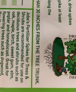 Jobe’s, 01660, Fertilizer Spikes, Tree & Shrubs, Includes 15 Spikes, 12 ounces, Brown 45 71P FYYyUiL