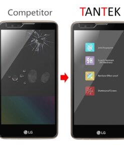 TANTEK [2-Pack Screen Protector for LG G Stylo 2 Plus/LG G Stylus 2 Plus (5.7 Inch,2016 Edition),Tempered Glass Film,Ultra Clear,Anti Scratch,Bubble Free,Case Friendly 9 71P P5xadvL