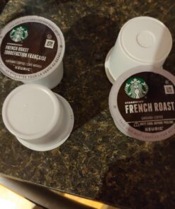 Starbucks K-Cup Coffee Pods—Dark Roast Coffee—French Roast for Keurig Brewers—100% Arabica—4 boxes (96 pods total) 38 71P l34Z97L