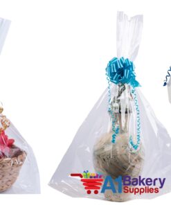 A1 Bakery Supplies 10 Pack BOPP Clear Cello Cellophane Bags Gift Basket Package Flat Gift Bags BOPP Bags (Flat, 9 x 20) 9x20 Inch (Pack of 10) 25 71P0DHjsiJL