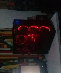 Fractal Design Meshify C - Compact Computer Case - High Performance Airflow/Cooling - 2X Fans Included - PSU Shroud - Modular Interior - Water-Cooling Ready - USB3.0 - Tempered Glass - Blackout Black Dark TG 69 71P0NJAjnL