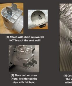 Cinch Tight 90 | Laundry Dryer Duct Connection Kit | Ziggurat Products 27 71P0UW774L