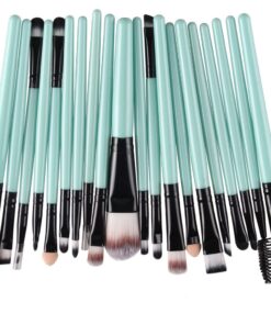 KOLIGHT® 20 Pcs Pro Makeup Set Powder Foundation Eyeshadow Eyeliner Lip Cosmetic Brushes (Black+Green) Black+Green 23 71P1p5M9gOL